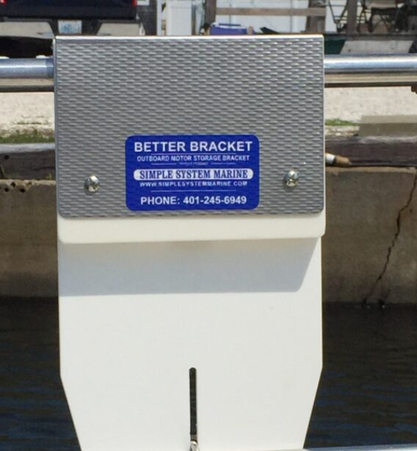 1" Double Rail Outboard Motor Bracket
